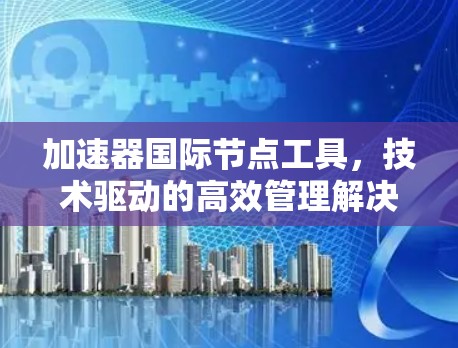 加速器国际节点工具，技术驱动的高效管理解决方案