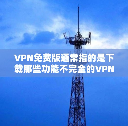 VPN免费版通常指的是下载那些功能不完全的VPN软件，例如QQ、微信等，这些软件可能有免费版的使用限制，比如使用时间、流量等。以下是一些常见的VPN免费版软件及其特点