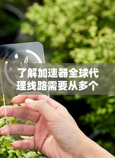 了解加速器全球代理线路需要从多个角度进行深入研究，以下是一个结构化的总结