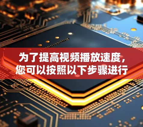 为了提高视频播放速度，您可以按照以下步骤进行调整