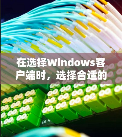 在选择Windows客户端时，选择合适的客户端取决于你的具体需求和预算。以下是对可能的需求和推荐的详细分析