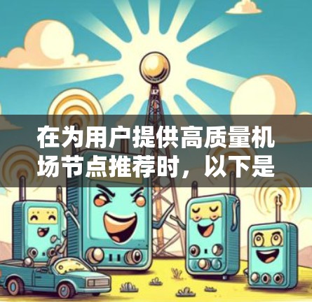 在为用户提供高质量机场节点推荐时，以下是一些综合考虑的因素和推荐，供他们参考