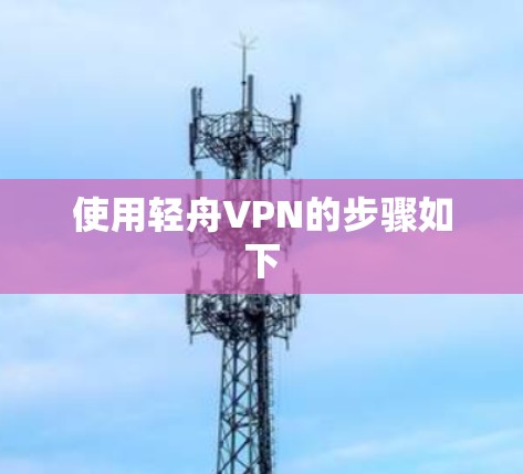 使用轻舟VPN的步骤如下 使用轻舟VPN的步骤如下